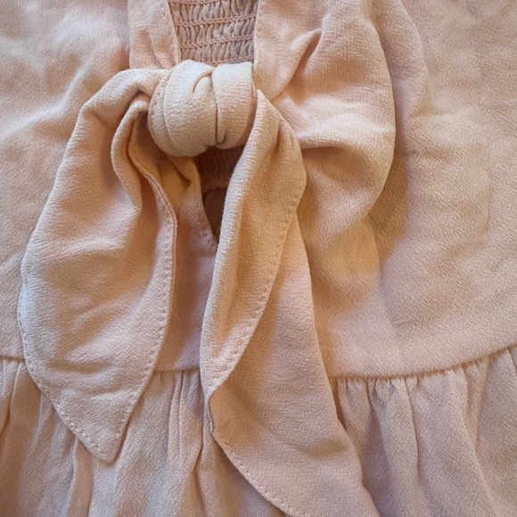 La Hearts Pacsun peach Camisole with Tie Front Peplum nwt medium babydoll peplum - Picture 7 of 8